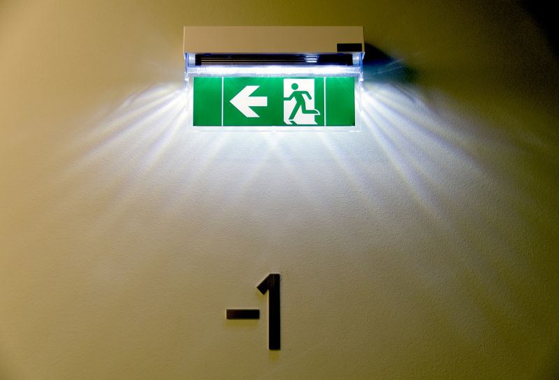 Fire Exit Sign Installation